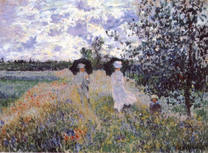 Claude Monet A Walk near Argenteuil